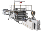 SPC floor extrusion line